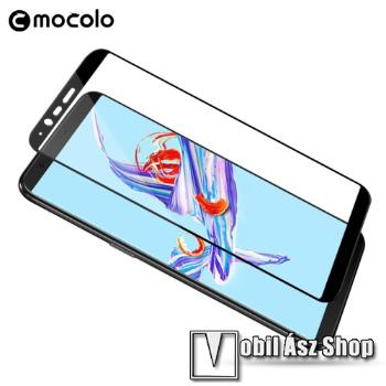 MOCOLO előlap védő karcálló edzett üveg, TELJES KIJELZŐT VÉDI - FEKETE - 0,33mm, arc edge - ONEPLUS 5T - GYÁRI