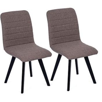 Jedálenská stolička ELEGANCE tmavosivá, set 2 ks (3370)