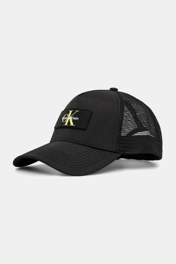 Šiltovka Calvin Klein čierna farba, LV04D5025G