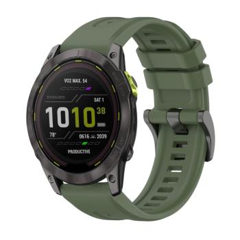 SILICONE Vymeniteľný remienok pre Garmin Enduro 3 tmavozelený