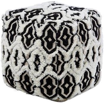 BELIANI puf čierno biely 45 × 45 cm ORAI (beliani_132855)