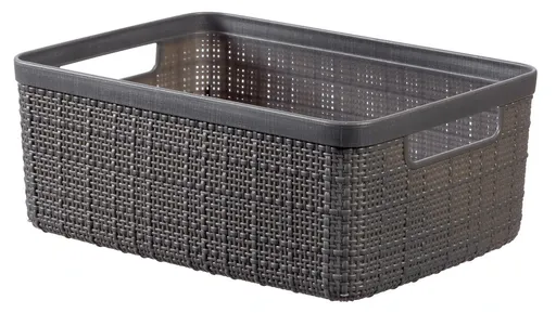 CURVER Košík JUTE S 5L | tmavosivá