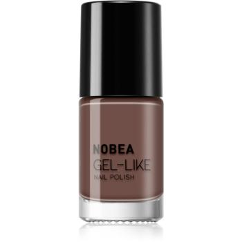 NOBEA Day-to-Day Gel-like Nail Polish lak na nechty s gélovým efektom odtieň Dark mocha #N06 6 ml