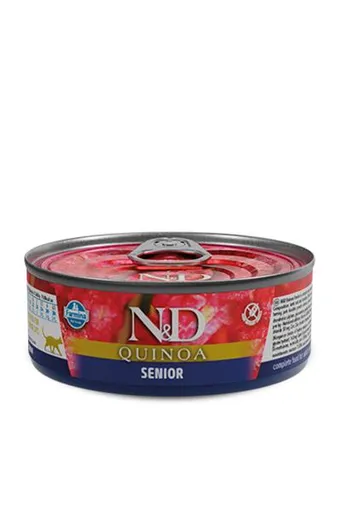 Farmina N&D cat QUINOA senior lamb konzerva pre mačky 80 g