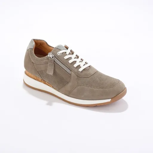 Kožené tenisky so zipsami, podrážka z 2 materiálov