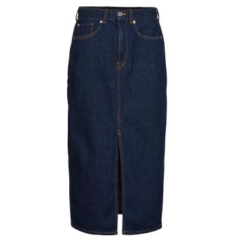 Pepe jeans  MIDI SKIRT HW  Sukňa Modrá