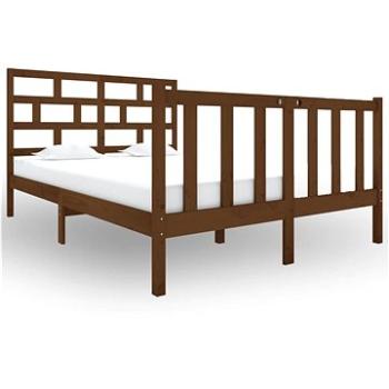 Rám postele medovo hnedý masívne drevo 120 × 190 cm Small Double, 3101321