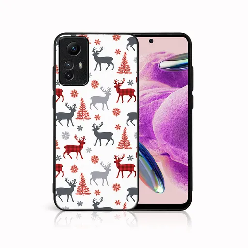 MY ART Kryt s vianočným dizajnom Xiaomi Redmi Note 12S DEER (068)