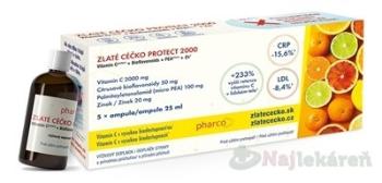 Zlaté Céčko Protect 2000 ampuly s príchuťou 5 x 25 ml