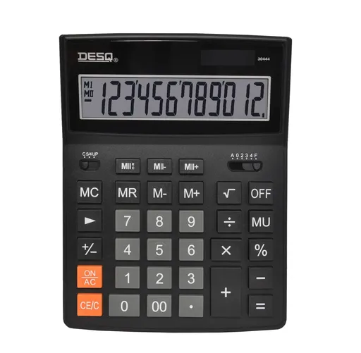 Kalkulačka DESQ XXL, čierna