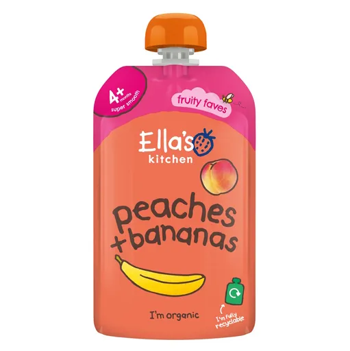 ELLA'S KITCHEN Banán s broskyňou BIO 120 g