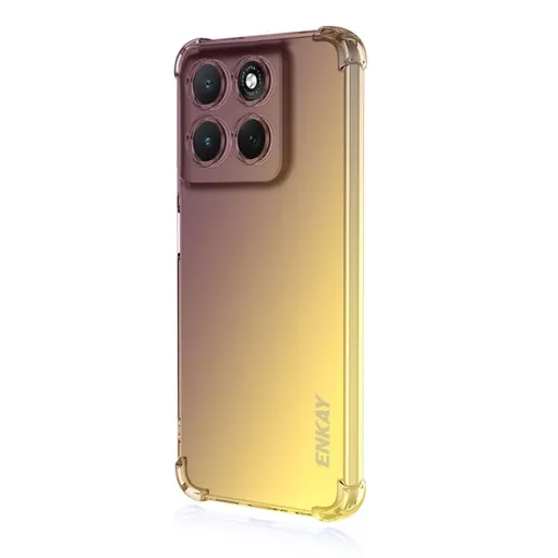 ENKAY GRADIENT Ochranný kryt pre Motorola Moto G86 Power 5G PURPLE-GOLD