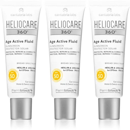 Heliocare 360° Age Active Fluid opaľovacia emulzia proti starnutiu SPF 50+