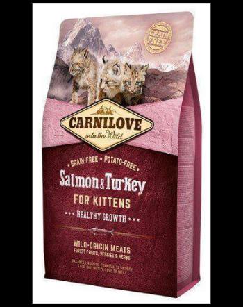 CARNILOVE Cat Grain Free Salmon&amp;Turkey Kittens Healthy Growth 6 kg