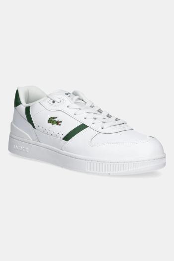 Kožené tenisky Lacoste T-Clip Set biela farba, 48SMA0031