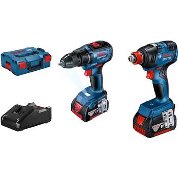 Bosch GDX18V-200 + GSR18V-50 (2× 4.0 Ah, L-Boxx) (0.601.9J2.220)