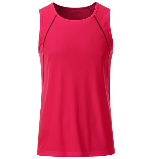James & Nicholson (Daiber) Pánske funkčné tielko JN494 - Jasnoružová / titánová | L