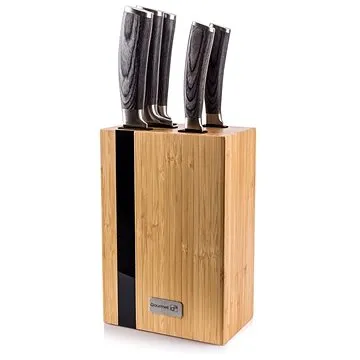 Súprava nožov G21 Gourmet Rustic 5 ks + bambusový blok (G21GRUS5)