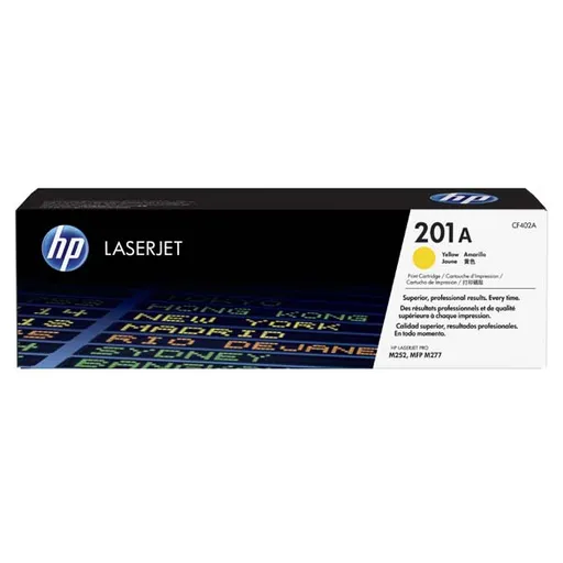HP CF402A - originálny toner HP 201A, žltý, 1400 strán