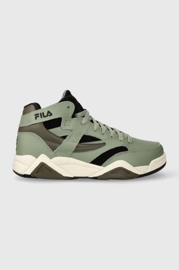 Kožené tenisky Fila M-SQUAD zelená farba, FFM0260