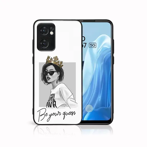 MY ART Ochranný obal Oppo Reno7 5G QUEEN (139)