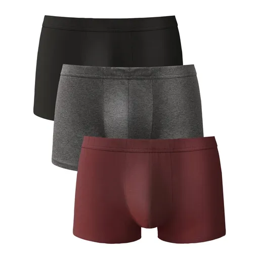 Súprava 4 jednofarebných boxeriek z bavlny