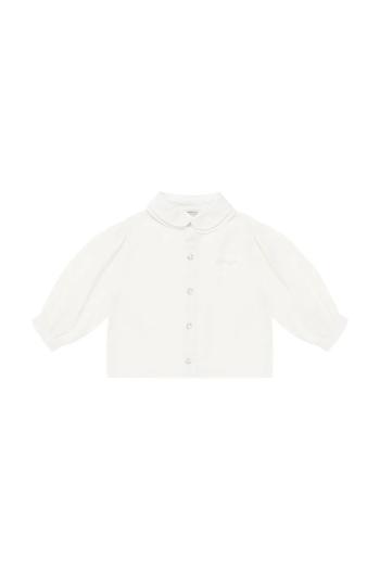 Detská ľanová blúzka Donsje Anoeche Linen Blouse biela farba, jednofarebná, 4094600