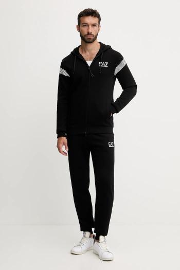 Tepláková súprava EA7 Emporio Armani čierna farba, AF10377-7M000967