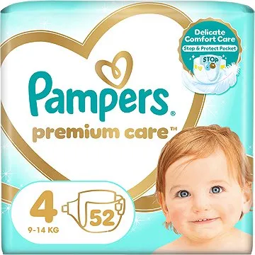 PAMPERS Premium Care veľkosť 4 (52 ks) (4015400278818)