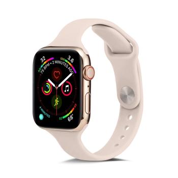 THIN Silikónový remienok Apple Watch 9 / 8 / 7 (41mm) / 6 / SE / 5 / 4 (40mm) / 3 / 2 / 1 (38mm) PINK SILTY