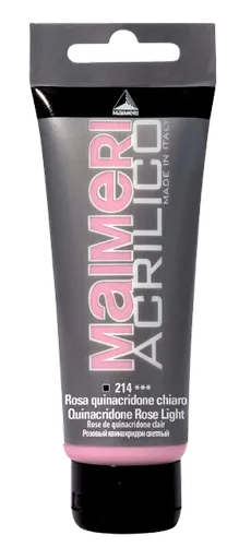 MAIMERI ACRILICO - Akrylové farby 214 - quinacridone rose lig, 0,2 L