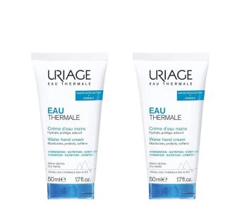 Uriage Súprava krémov na suché a popraskané ruky Eau Thermale (Water Hand Cream Set) 2 x 50 ml