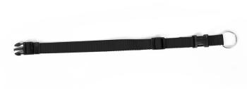 Obojok DUVO+ Nastaviteľný nylon čierny 30-45cm/15mm