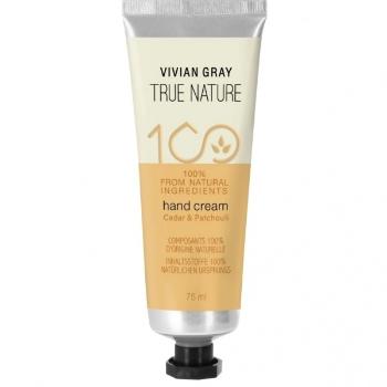 Vivian Gray Krém na ruky True Nature Cedar & Patchouli (Hand Cream) 75 ml