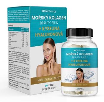 MOVit Energy Morský Kolagén Beauty Plus + Kyselina hyalurónová 90 tabliet