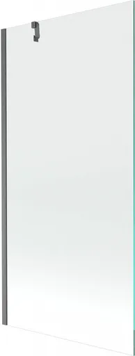 MEXEN/S - Next vaňová zástena FIX 90 x 150, transparent, grafit kartáčovaná 895-090-000-00-00-66