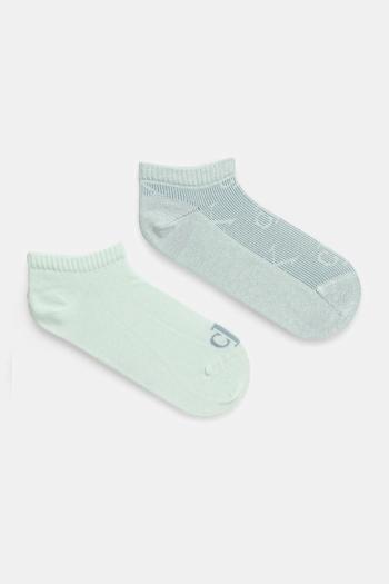 Ponožky Calvin Klein Jeans 2-pak dámske, tyrkysová farba, 701232667