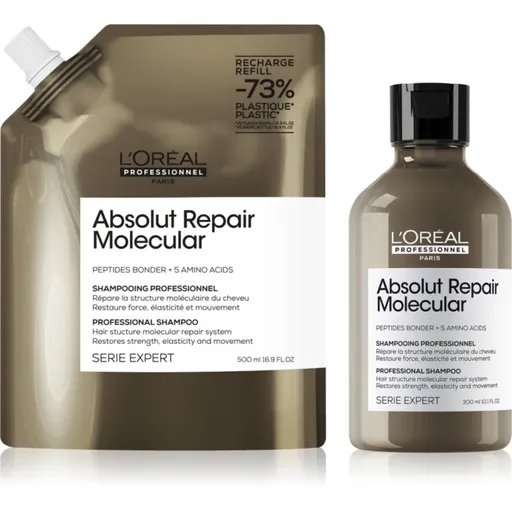 L’Oréal Professionnel Serie Expert Absolut Repair Molecular výhodné balenie pre poškodené vlasy