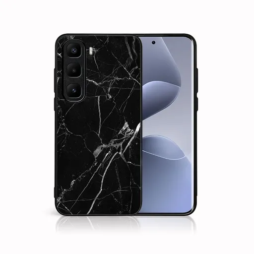 MY ART Ochranný kryt pre Infinix Hot 50 Pro+ BLACK MARBLE (142)