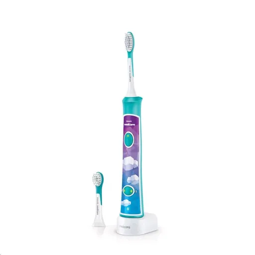 Philips HX6322/04 Sonicare for Kids, zubná kefka, pre deti, 62000 kmitov/min, 2 režimy čistenia, Bluetooth, aqua