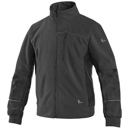 Canis (CXS) Pánska mikina na zips CXS TEXAS - Čierna | 2XL