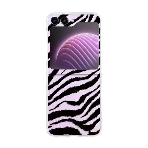 ART Plastový kryt pre Samsung Galaxy Z Flip7 FE 5G / Flip6 5G ZEBRA