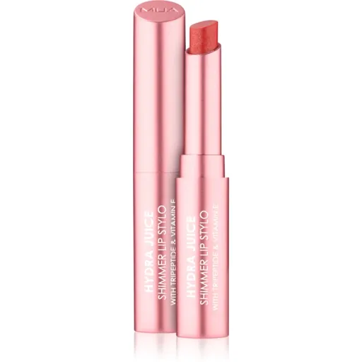MUA Makeup Academy Hydra Juice Peptide Shimmer Lip Stylo trblietavý rúž s vyživujúcim účinkom odtieň Berry Bliss 1.5 g