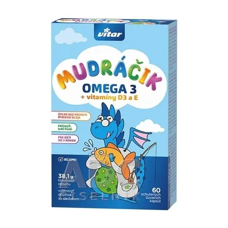VITAR MUDráčik OMEGA 3 + vitamíny D3 a E