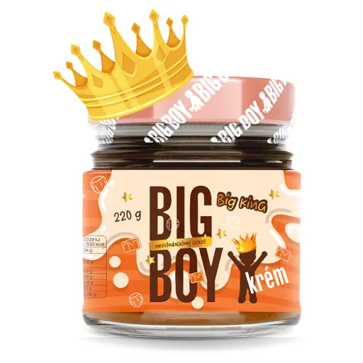 BIG BOY Big King krém s lieskovými orechmi s mliekom a karamelom 220 g