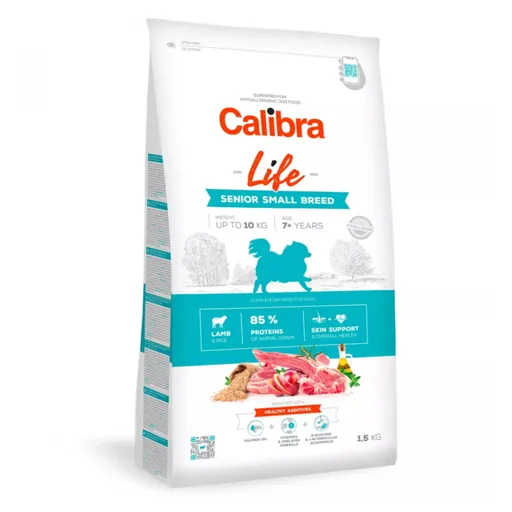 CALIBRA Life Senior Small Breed Lamb pre staršie psy malých plemien 1 ks, Hmotnosť balenia (g): 1,5 kg
