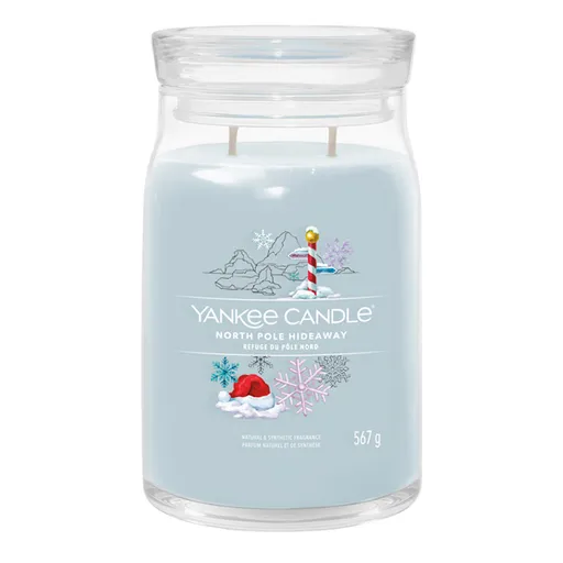 YANKEE CANDLE Signature 2 knôty North Pole Hideaway sklo 567 g