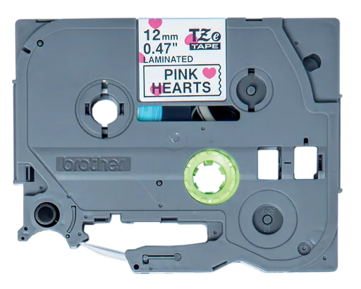 Brother TZ-MPPH31 / TZe-MPPH31, 12mm x 4m, čierna tlač / bílý-ružový podklad, originálna páska