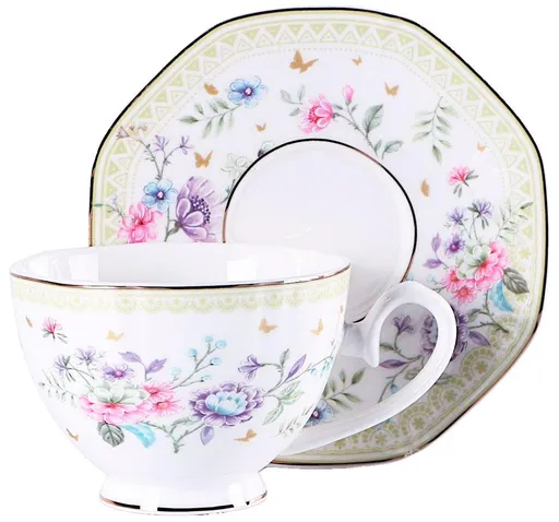 VERONI - Sada priateľská 2 x šálka a 2 x podšálka 220ml Joana