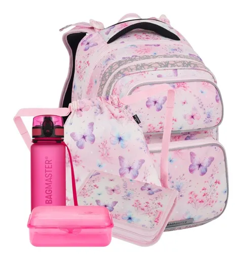 Veľký školský set Bagmaster DOPI 25 A Set L Butterflies